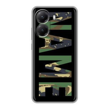 Силиконовый чехол на Poco X7 Pro с принтом NAME