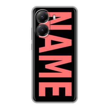 Силиконовый чехол на Poco X7 Pro с принтом NAME