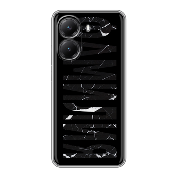 Силиконовый чехол на Poco X7 Pro с принтом ФАМИЛИЯ