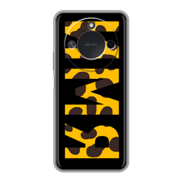 Силиконовый чехол на Honor X9c Smart с принтом ИМЯ