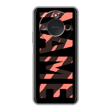 Силиконовый чехол на Honor X9c Smart с принтом NAME