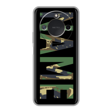 Силиконовый чехол на Honor X9c Smart с принтом NAME