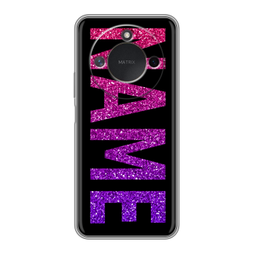 Силиконовый чехол на Honor X9c Smart с принтом NAME
