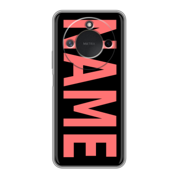 Силиконовый чехол на Honor X9c Smart с принтом NAME