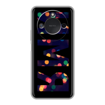 Силиконовый чехол на Honor X9c Smart с принтом ИМЯ