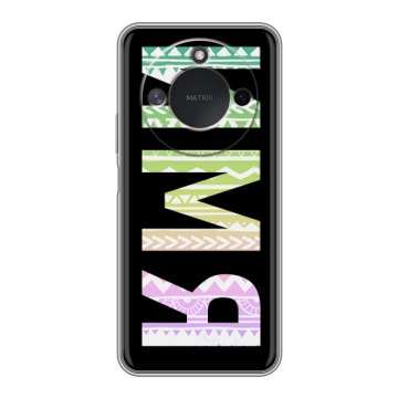 Силиконовый чехол на Honor X9c Smart с принтом ИМЯ