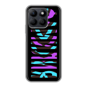 Силиконовый чехол на Honor X8c с принтом ФАМИЛИЯ