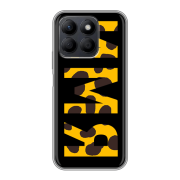 Силиконовый чехол на Honor X8c с принтом ИМЯ