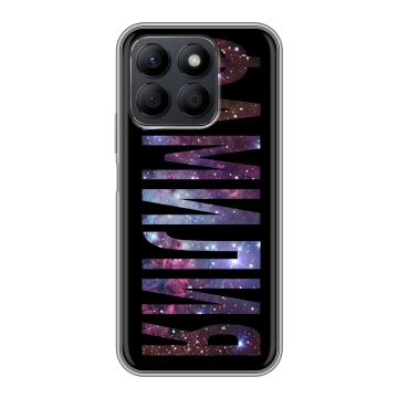 Силиконовый чехол на Honor X8c с принтом ФАМИЛИЯ