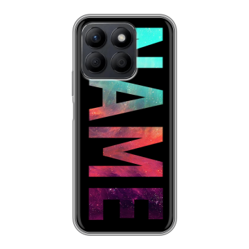 Силиконовый чехол на Honor X8c с принтом NAME
