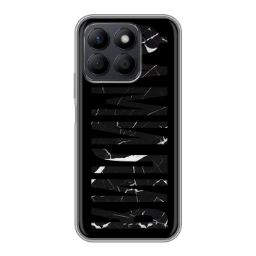 Силиконовый чехол на Honor X8c с принтом ФАМИЛИЯ