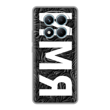 Силиконовый чехол на Redmi Note 14 Pro 4G с принтом ИМЯ