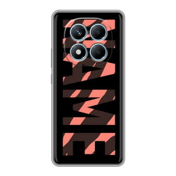 Силиконовый чехол на Redmi Note 14 Pro 4G с принтом NAME