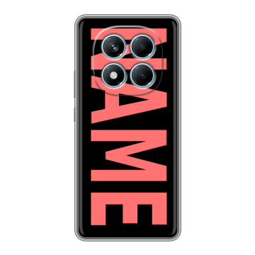 Силиконовый чехол на Redmi Note 14 Pro 4G с принтом NAME