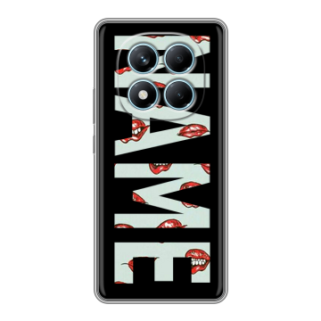 Силиконовый чехол на Redmi Note 14 Pro 4G с принтом NAME