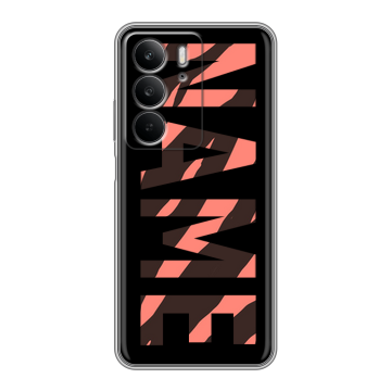 Силиконовый чехол на Realme C75 с принтом NAME