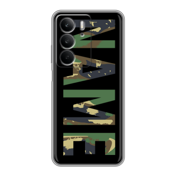 Силиконовый чехол на Realme C75 с принтом NAME