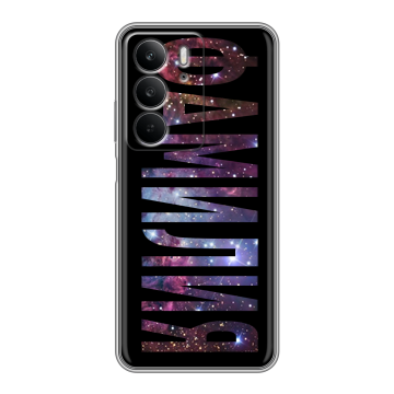 Силиконовый чехол на Realme C75 с принтом ФАМИЛИЯ