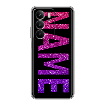 Силиконовый чехол на Realme C75 с принтом NAME