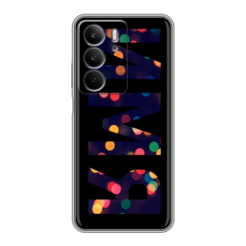 Силиконовый чехол на Realme C75 с принтом ИМЯ