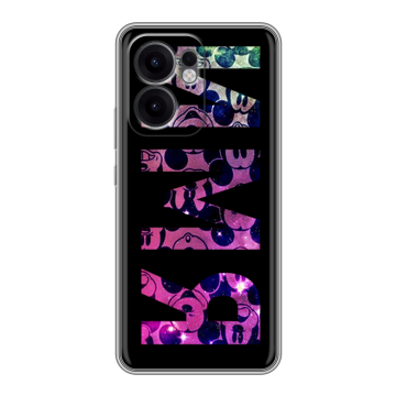 Силиконовый чехол на OPPO Reno13 F с принтом ИМЯ