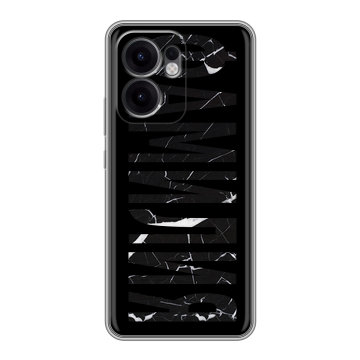 Силиконовый чехол на OPPO Reno13 F с принтом ФАМИЛИЯ