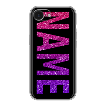 Силиконовый чехол на Iphone 16e с принтом NAME