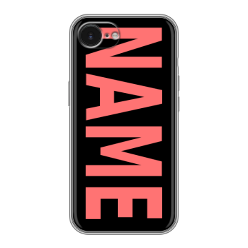 Силиконовый чехол на Iphone 16e с принтом NAME