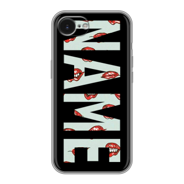 Силиконовый чехол на Iphone 16e с принтом NAME