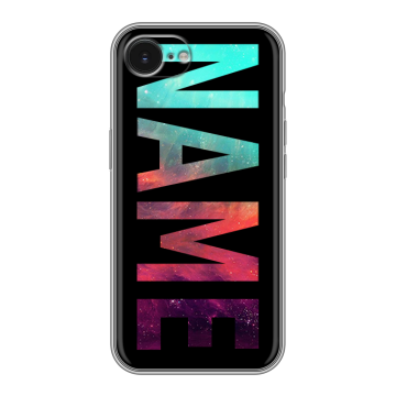 Силиконовый чехол на Iphone 16e с принтом NAME