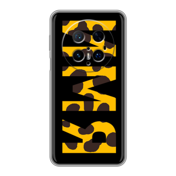 Силиконовый чехол на Huawei Mate 70 Pro с принтом ИМЯ