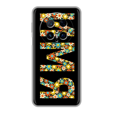 Силиконовый чехол на Huawei Mate 70 Pro с принтом ИМЯ
