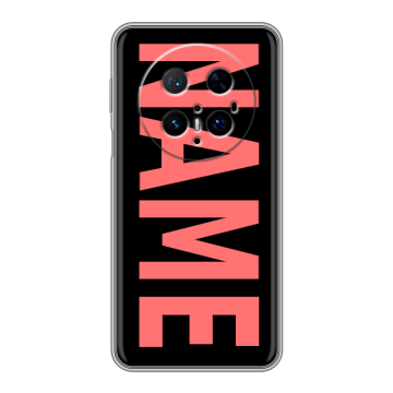 Силиконовый чехол на Huawei Mate 70 Pro с принтом NAME