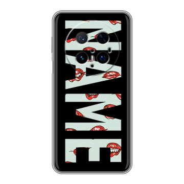 Силиконовый чехол на Huawei Mate 70 Pro с принтом NAME