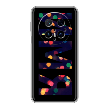Силиконовый чехол на Huawei Mate 70 Pro с принтом ИМЯ