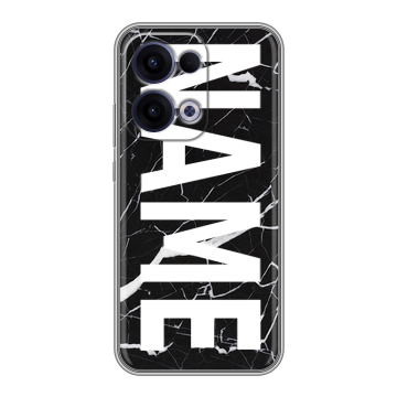 Силиконовый чехол на OPPO Reno13 с принтом NAME