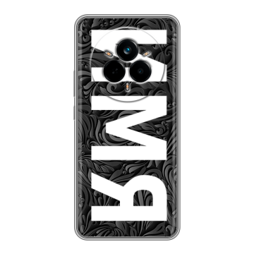 Силиконовый чехол на Realme 14 Pro с принтом ИМЯ