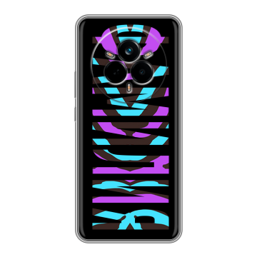 Силиконовый чехол на Realme 14 Pro с принтом ФАМИЛИЯ