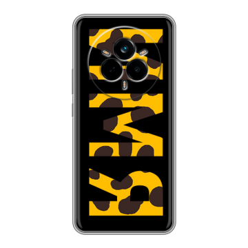 Силиконовый чехол на Realme 14 Pro с принтом ИМЯ
