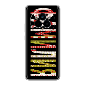 Силиконовый чехол на Realme 14 Pro с принтом ФАМИЛИЯ
