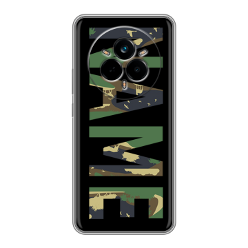 Силиконовый чехол на Realme 14 Pro с принтом NAME