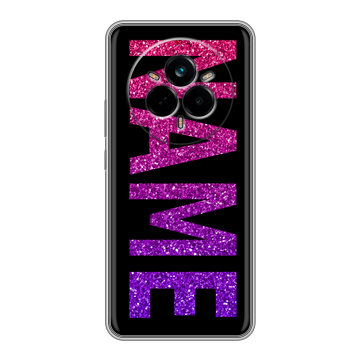 Силиконовый чехол на Realme 14 Pro с принтом NAME