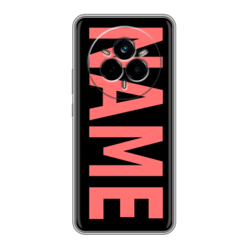 Силиконовый чехол на Realme 14 Pro с принтом NAME