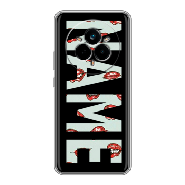 Силиконовый чехол на Realme 14 Pro с принтом NAME