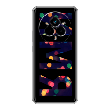Силиконовый чехол на Realme 14 Pro с принтом ИМЯ
