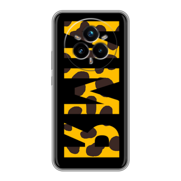 Силиконовый чехол на Realme 14 Pro Plus с принтом ИМЯ