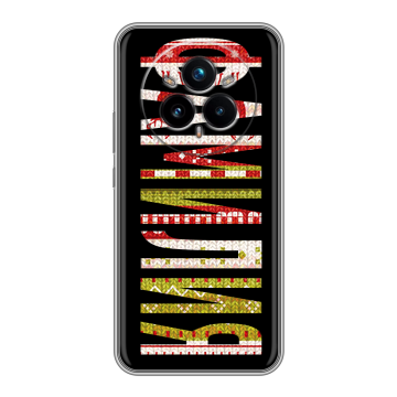 Силиконовый чехол на Realme 14 Pro Plus с принтом ФАМИЛИЯ