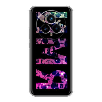 Силиконовый чехол на Realme 14 Pro Plus с принтом ИМЯ