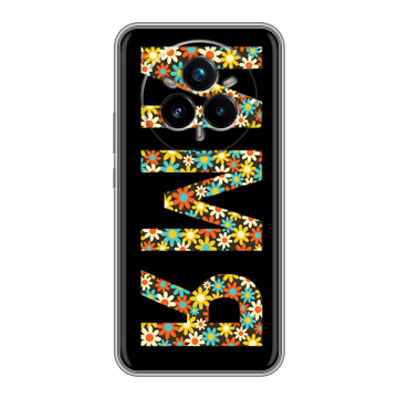Силиконовый чехол на Realme 14 Pro Plus с принтом ИМЯ