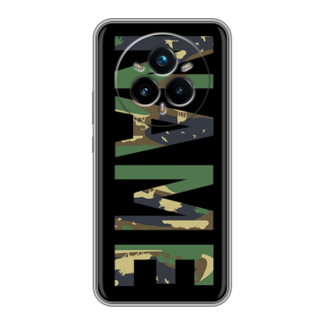 Силиконовый чехол на Realme 14 Pro Plus с принтом NAME